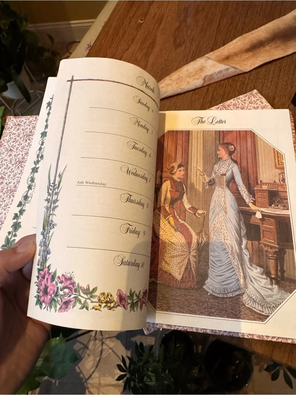 Avon Pink Floral Hardcover Book